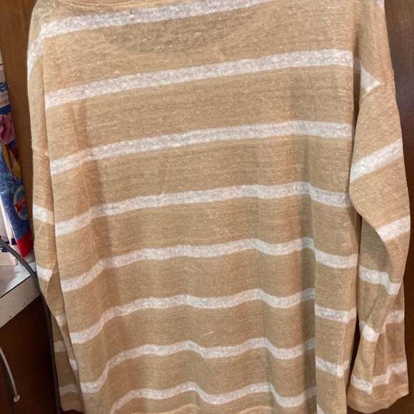 Lauren Ralph Lauren Linen Long Sleeve Top - Picture 5 of 7